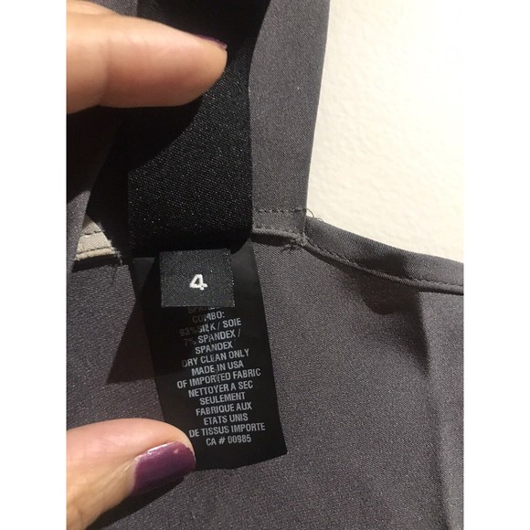 EUC ZERO + MARIA CORNEJO Silk Asymmetrical Maxi Dress Sz 4 - Picture 6 of 7